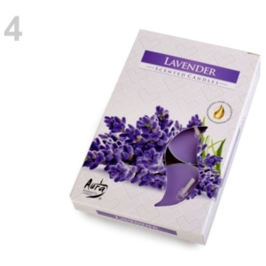 Stoklasa Čajové svíčky vonné Ø4 cm - 4 (Lavender) fialová levandule