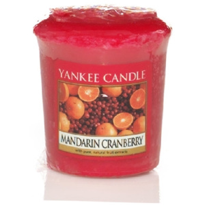 Votivní vonná svíčka Yankee Candle Mandarin Cranberry - Mandarinky s brusinkami 50 GRAMŮ