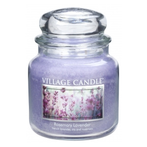 Vonná svíčka Village Candle Rosemary Lavender - Rozmarýn a levandule 397g 11oz