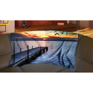 IMPAR Fleecová deka Jezero 150x120 cm