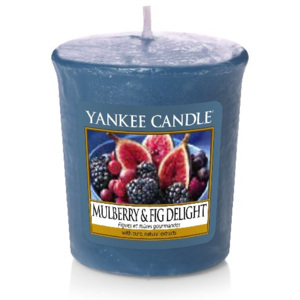 Votivní vonná svíčka Yankee Candle Mulberry & Fig Delight - Lahodné moruše a fíky 50 GRAMŮ