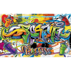 C1400V8 Fototapeta vliesová: Graffiti (2) - 254x368 cm