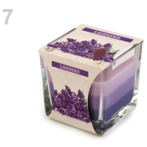 Stoklasa Vonná svíčka ve skle - 7 (Lavender) fialová levandule