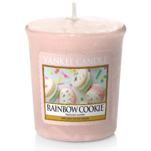 Votivní vonná svíčka Yankee Candle Rainbow Cookie - Duhové makronky 50 GRAMŮ
