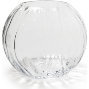 ID Skleněná váza | kulatá | čiré sklo | 30x30x25cm