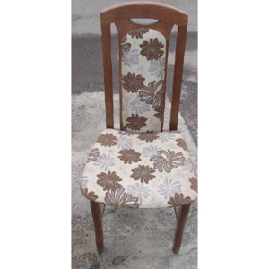 Čalouněná židle v hnědé barvě Výprodej