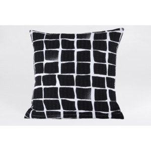 Krepový dekorační polštářek LIFE-STYL černá 40 x 40 cm