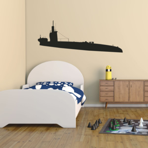 Samolepka na zeď - Ponorka (60x23 cm)