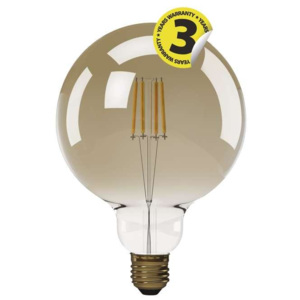 Emos LED žárovka Vintage G125 4W E27 teplá bílá+