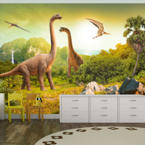 Bimago Fototapeta - Dinosaurs 100x70 cm