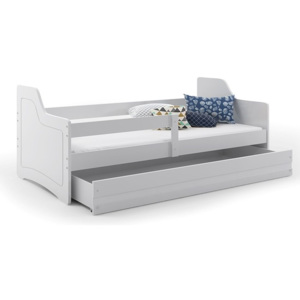 Dětská postel CASTLE + matrace + rošt ZDARMA, 80x160, bílý, bílá