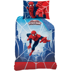 Vesna | Povlečení bavlna Spiderman Web 140 x 200 cm, 70 x 90 cm