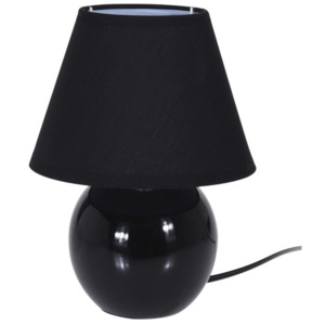 Lampička stolní, keramická - barva černá