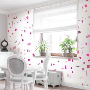 Bimago Tapeta - Pink confetti role 50x1000 cm