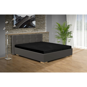 Manželská postel s úložným prostorem Alžběta Barva: béžová 66, typ matrace: matrace orthopedy maxi 19 cm