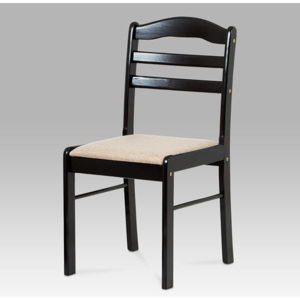 Artium Jídelní židle barva černá potah béžový - C-2002 BK