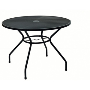 Kovový stůl TAMPA ø 100 cm (černá)
