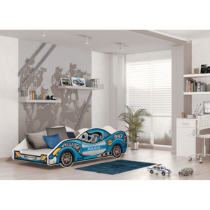 Dětská postel AUTO DRIVER + matrace + rošt ZDARMA, 90x180, VZOR 02