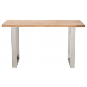 Inviro Konzolový stolek NUDE 140 cm, dub/ocel