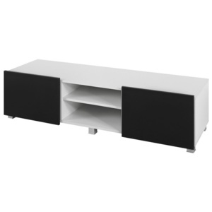 Televizní stolek GORDIA 2D - bílá/černá