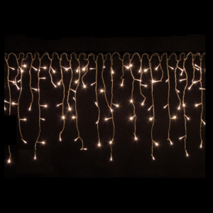 Goleto Vánoční LED řetěz déšť 15 m | teplá bílá 600 LED