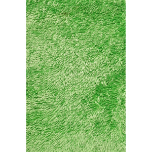 Jutex Kusový koberec s vysokým vlasem Shine Shaggy zelený 050x080 cm