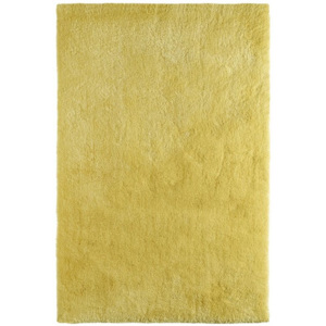 Chlupatý kusový koberec Sanzee 650 | žlutý Typ: 60x110 cm