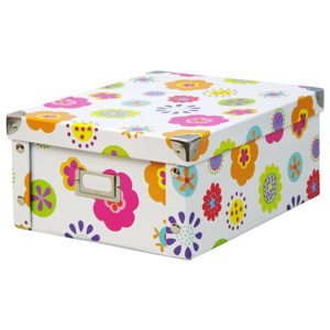 Box pro skladování, 31x26x14 cm, téma - květy, ZELLER