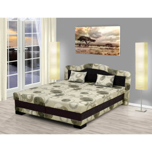 Nabytekmorava Čalouněná postel s úložným prostorem Zuzana 180 Barva: hnědá