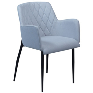 Modrá jídelní židle s područkami DAN–FORM Rombo