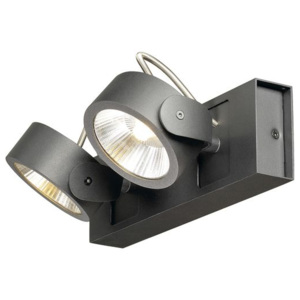 LA 1000113 KALU nástěnné a stropní svítidlo 2x LED 3000K černé 24° - BIG WHITE