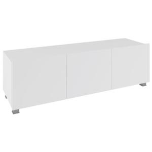 TV stolek BRINICA 150, bílá/bílý lesk