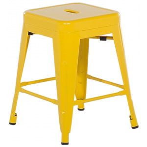 Žlutá barová stolička 46 cm - CABRILLO