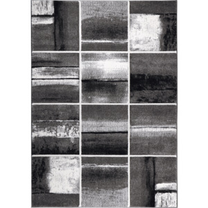 Jutex Kusový koberec moderní Marvelous 20768-095 šedý kostky 080x150 cm
