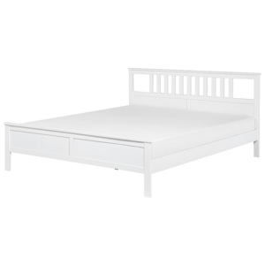 Bílá dřevěná postel 180x200 cm ROSSELANGE