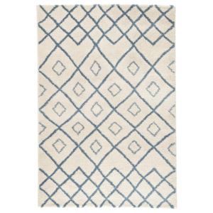 Bílý koberec Mint Rugs Draw, 80 x 150 cm