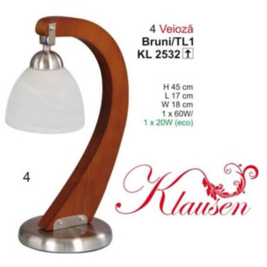KLA 2532 Klasická stolní lampa 2532 Bruni - KLAUSEN