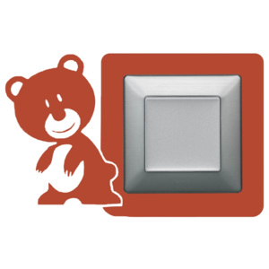 Samolepka na vypínač - Medvídek