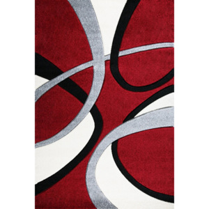 Jutex Kusový koberec moderní Nairobi 094A červený 080x150 cm