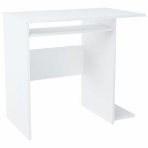 PC stolek v bílé matné barvě v pravém provedení KN837