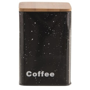 Dóza plech/dřevo 9,5x9,5x14 cm COFFEE MRAMOR 127508