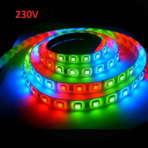 T-LED LED pásek 230V RGB 60ks/m SMD5050, 10W/m voděodolný 1m