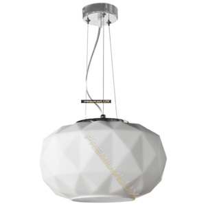 Lampada Designe Stropní závěsné svítidlo ELENA 350x1500mm 1xE27 bílé sklo, kov