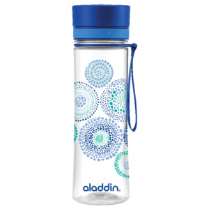 Aladdin AVEO láhev na vodu modrá s potiskem 600 ml