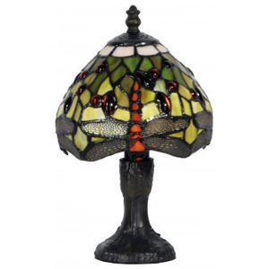 ClayreC Stolní lampa Tiffany Aubignan GREEN 5LL-1188