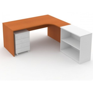 Kancelářský stůl Economics rohový pravý 180x120 cm - 3D3352