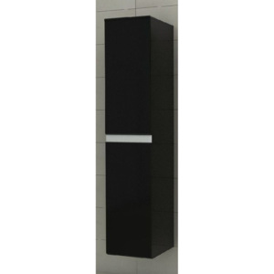 Závěsná koupelnová skříňka SIMBA - TYP 01, 35x160x35, černá/černý lesk