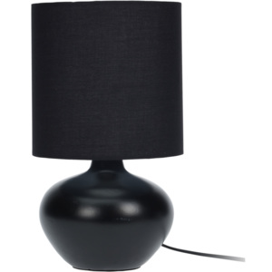 Lampička stolní, keramická - barva černá