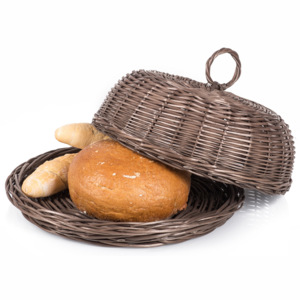 Chlebník proutěný kulatý provence Mochila I