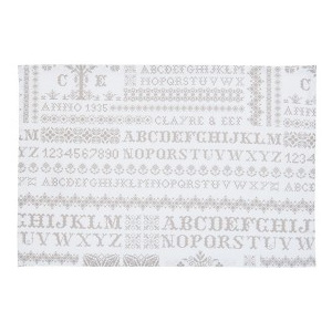 Textilní prostírání Cross stitched pattern 48*33 cm - sada 6 kusů 4008